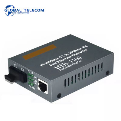 Konwerter mediów światłowodowych HTB 1100, szybki transceiver Ethernet 10/100 Mb / s