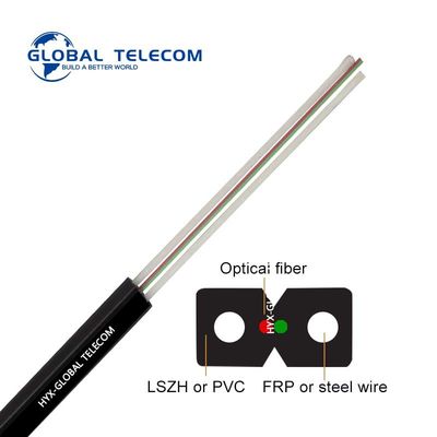 GJYXFCH Płaski kabel światłowodowy FRP / drut stalowy 1 rdzeń 2 rdzeń
