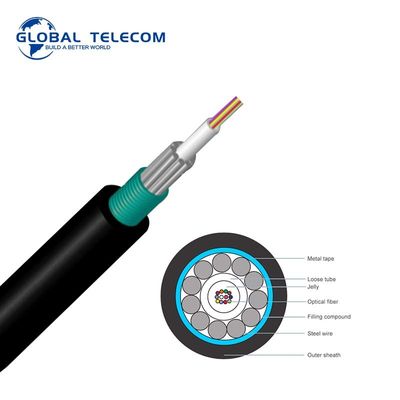 GYXTS Zewnętrzny kabel światłowodowy Opancerzony Uni tube Anti Rodent 2-24 rdzeń